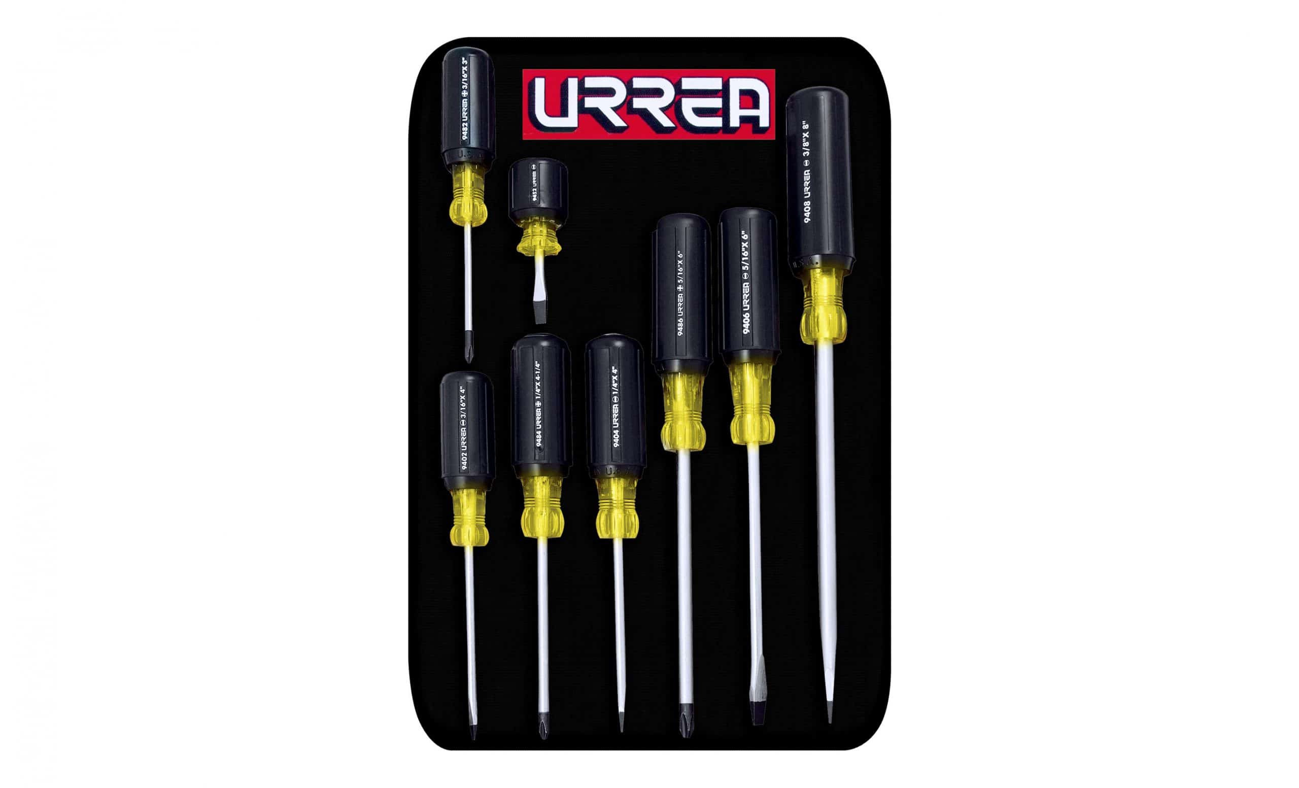 C2004326 - Juego De Desarmadores Urrea 9400D Cushion Grip 8Pzs - URREA