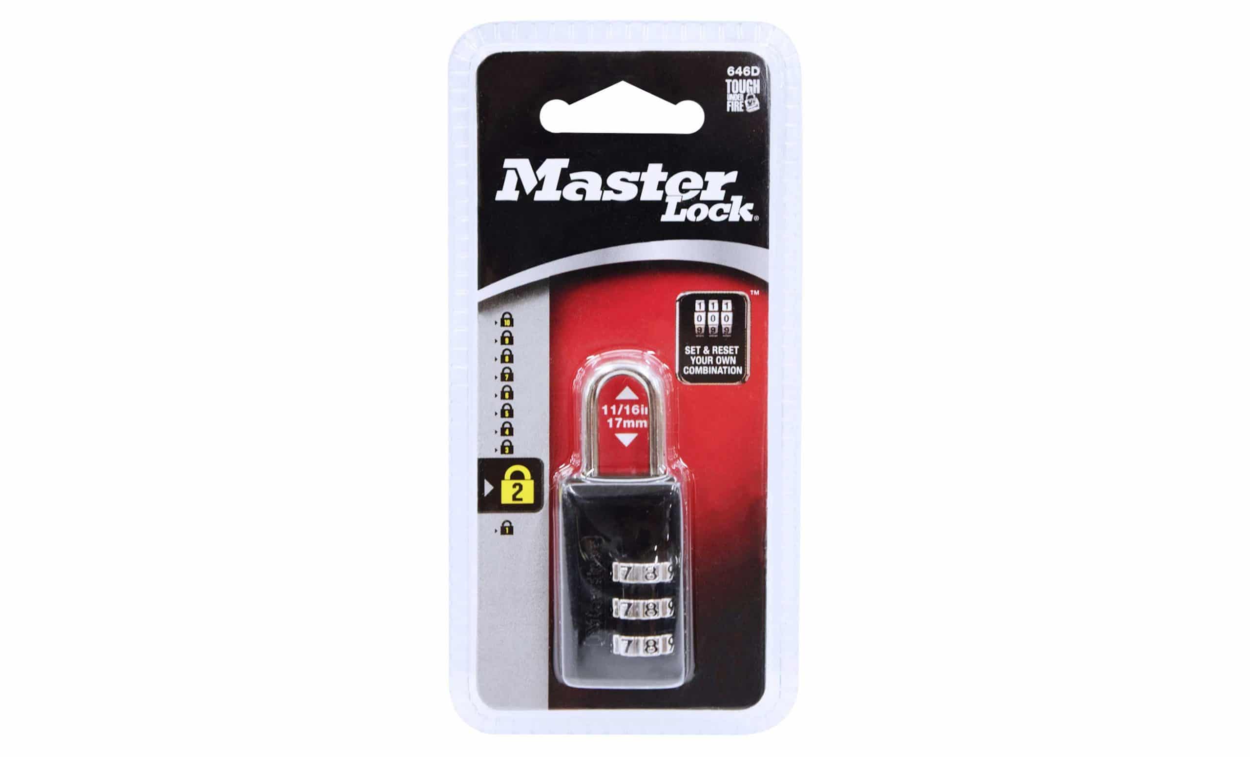 H013725 - Candado De Combinacion Maletero De 20MM Master 646D - MASTER