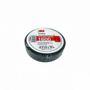 H020715 - Cinta Aislante Vinil Negro Temflex 1600 3M 18.9 Mts 3/4X18.9