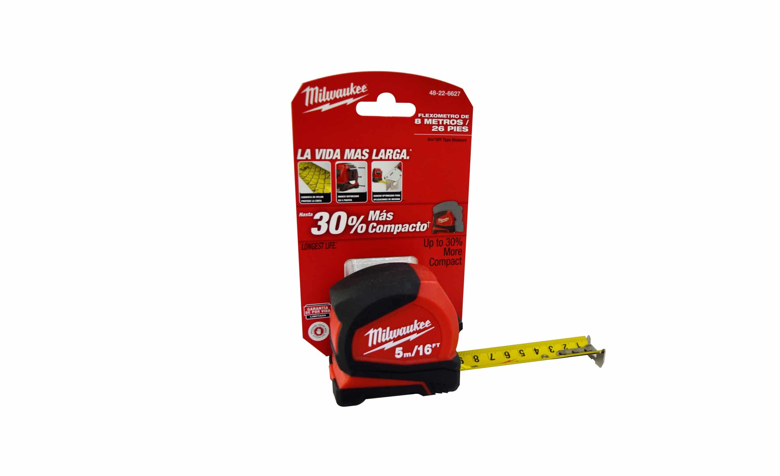 HC106742 - Flexometro Compacto De 8M 26 Milwaukee 48-22-662