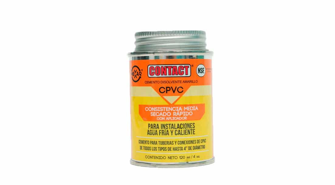 HC111491 - Cemento Para CPVC Contact 227 4OZ Con Aplicador Amarillo Secado Rapido - NO BORRAR