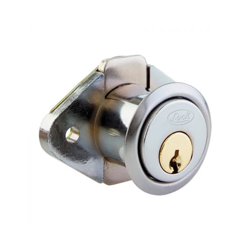 HC119464 - Cerradura Para Mueble Ovalada Cromo Brillante Lock 11CM - LOCK