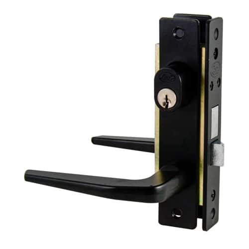 HC126050 - Cerradura clásica para puerta de aluminio función doble, negro, llave estándar Lock 19CL