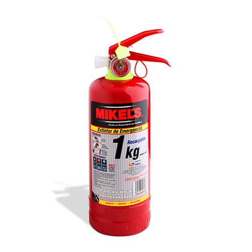HC19024 - Extintor De Emergencia Recargable 1 Kg Mikels EE-1