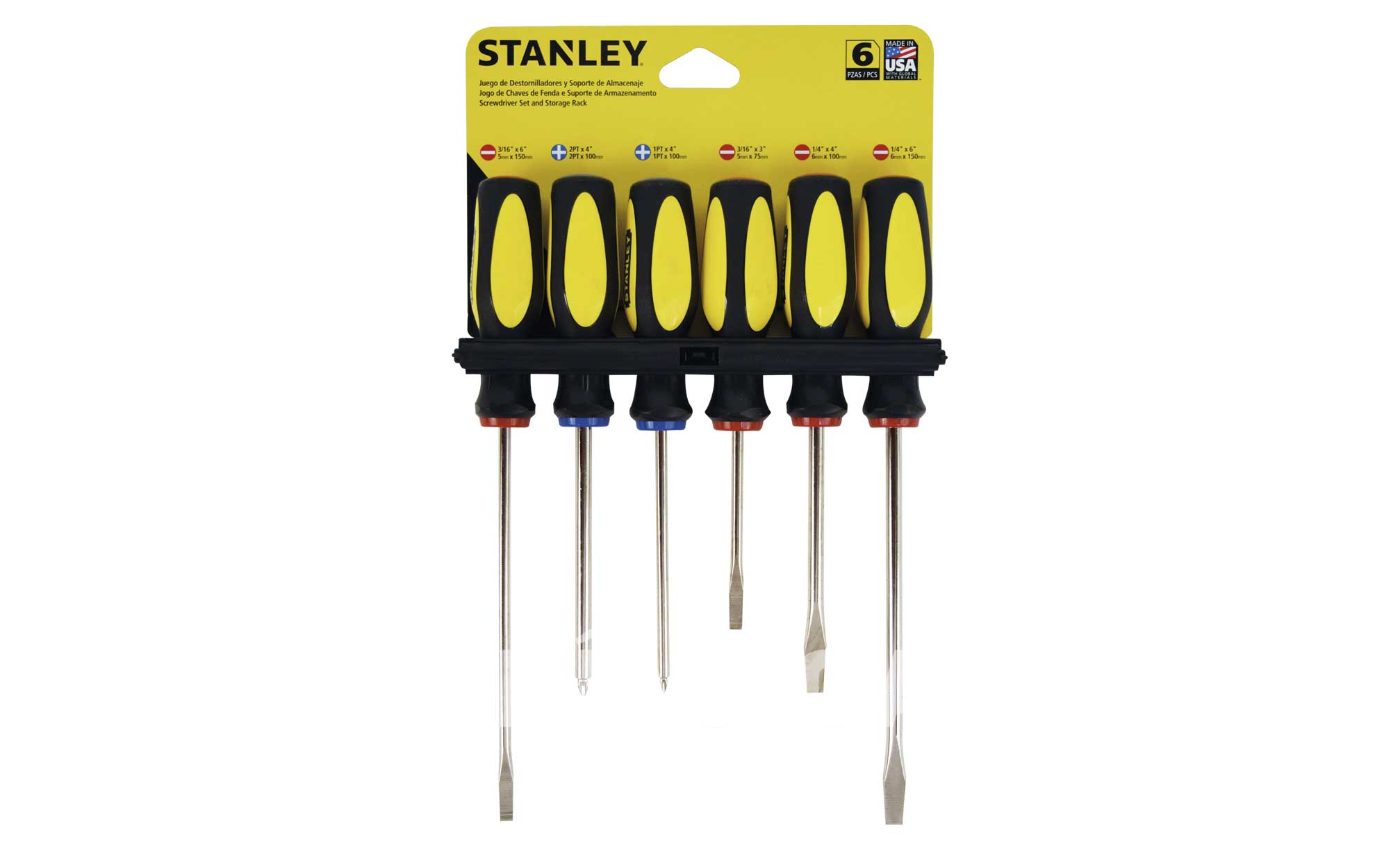 HC44266 - Juego De Desarmadores Stanley 60-060S 6Pzs