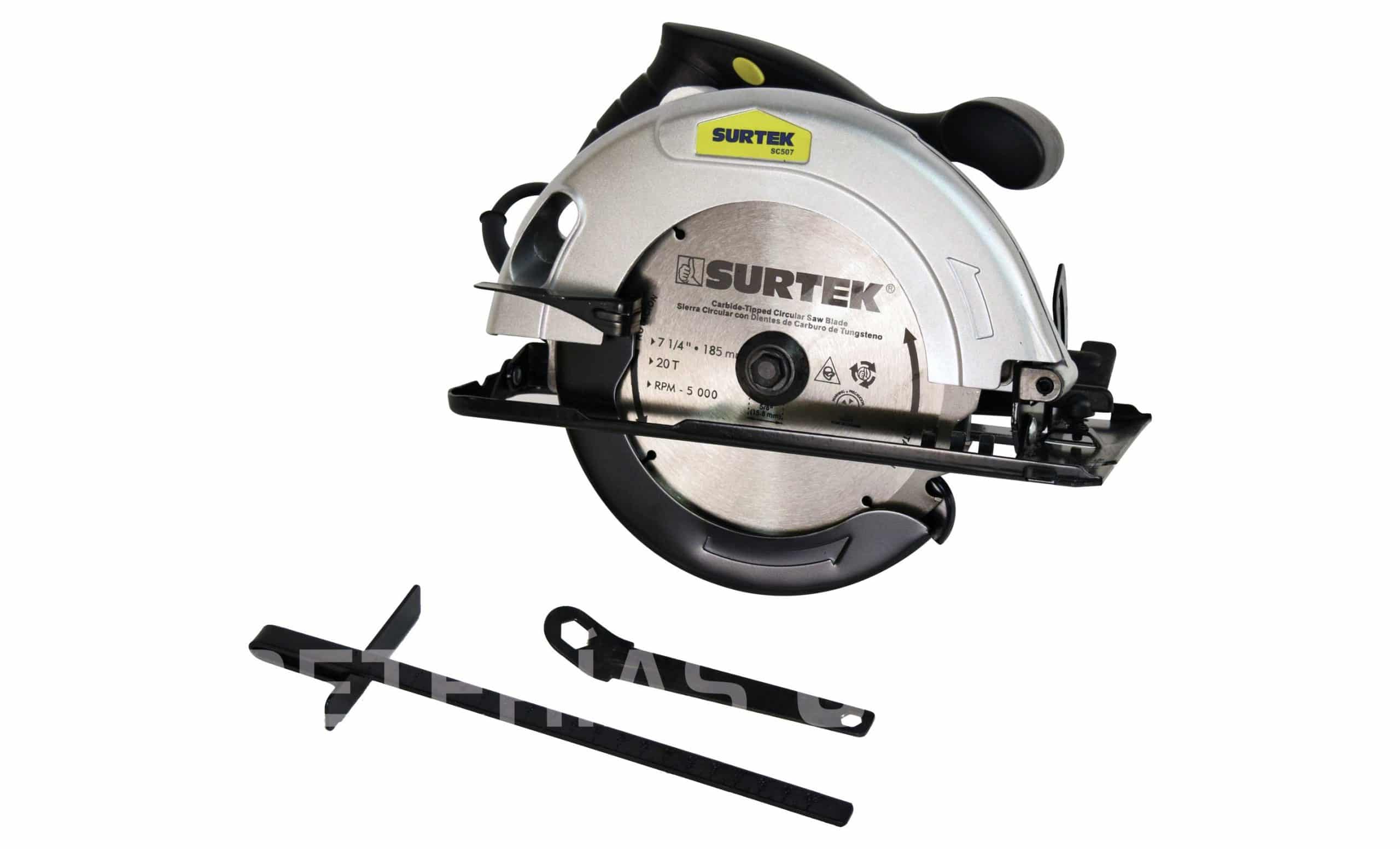 HC51203 - Sierra Circular Surtek SC507 De 7 1/4 (185MM) 5000RPM 1200W