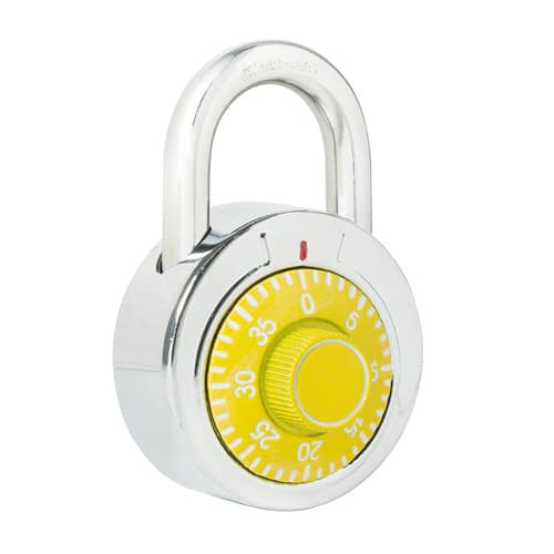HC57012 - Candado De Combinacion Gancho Corto 50MM Amarillo Lock L26S50AMB - LOCK