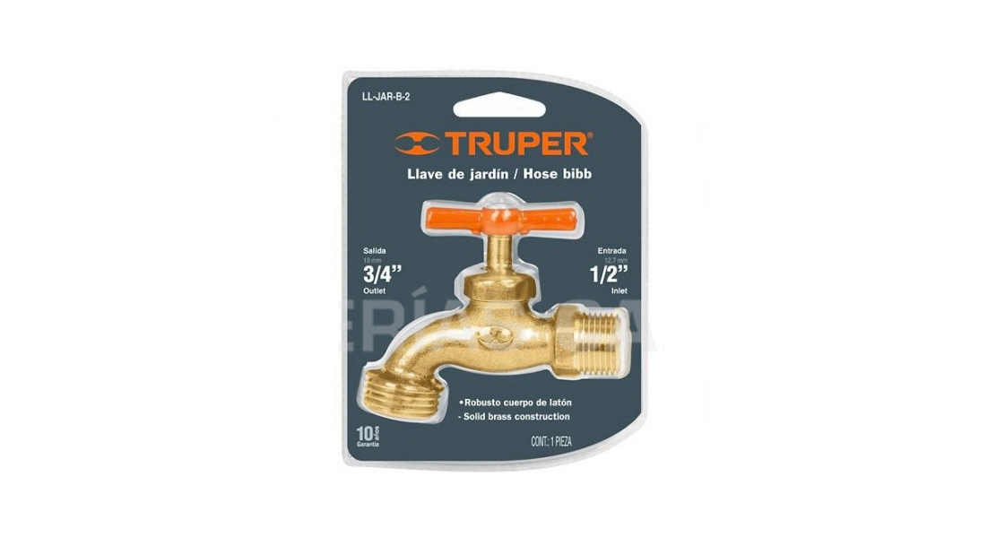 HC63790 - Llave Manguera Laton 1/2 Truper 13147