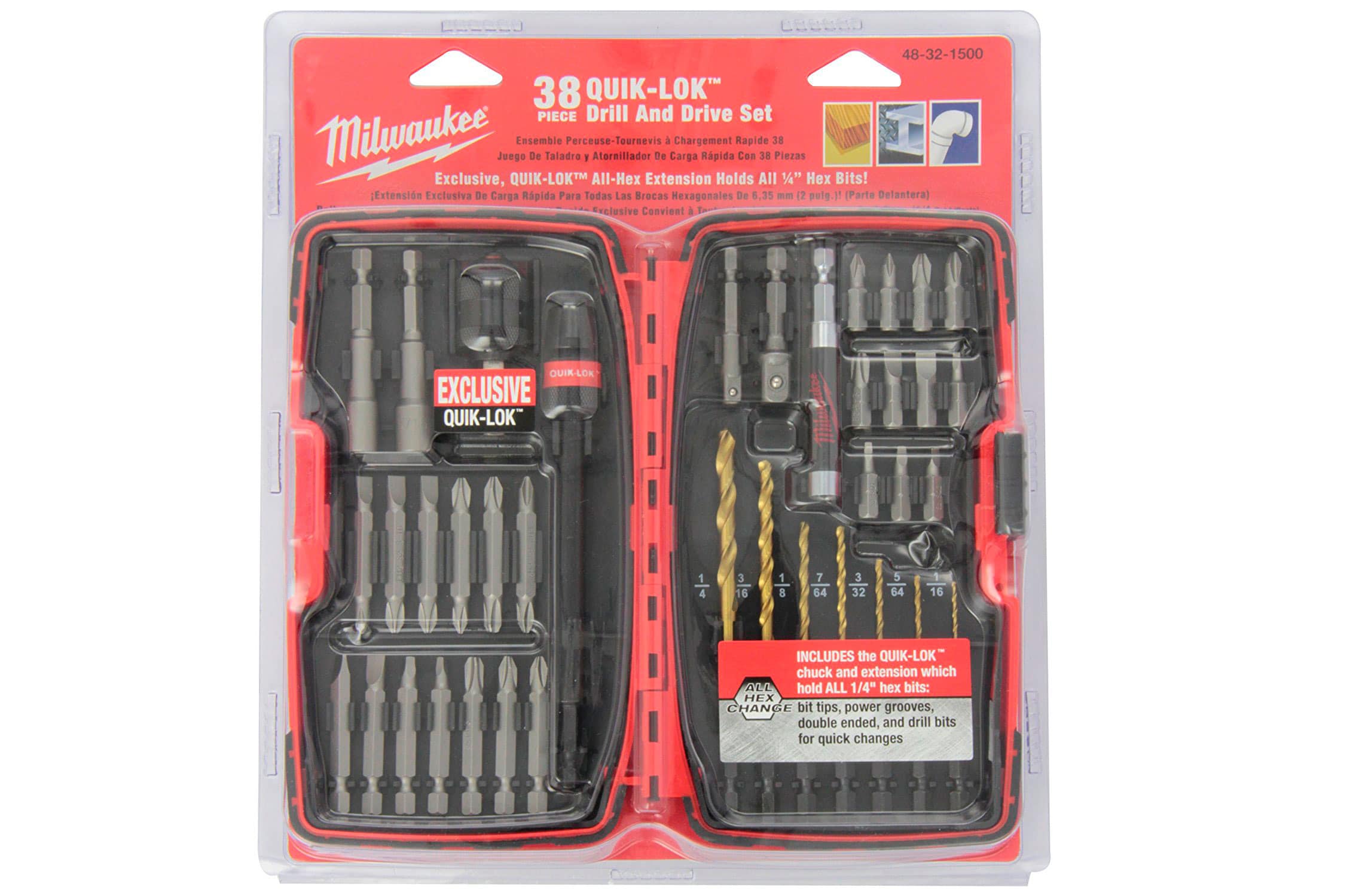 HC71312 - Juego De Puntas Atornillador 38Pzs Milwaukee 48-32-1500 HC71312 - Juego De Puntas Atornillador 38Pzs Milwaukee 48-32-1500
