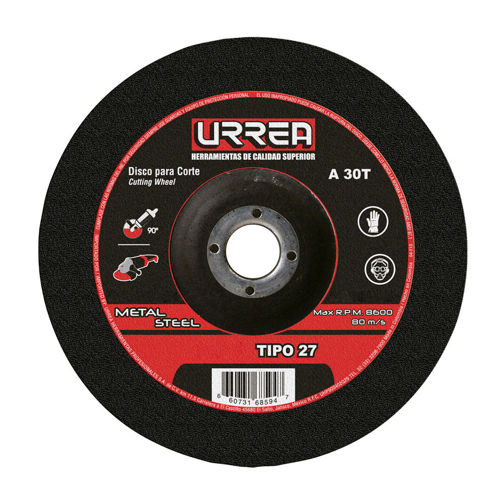 HC72200 - Disco T/27 Metal 9X1/4 E/Pes Urrea U779
