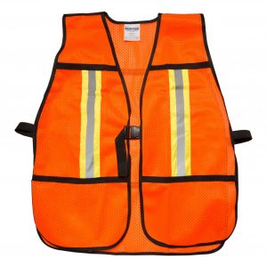 HC79452 - Chaleco de seguridad de malla de poliéster con correas ajustables naranja unitalla Surtek 137376