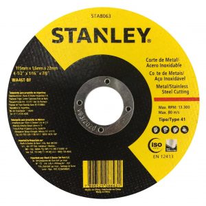 HC92152 - Disco Abrasivo De 4-1/2 X 1.6MM X 7/8 Stanley Sta8063