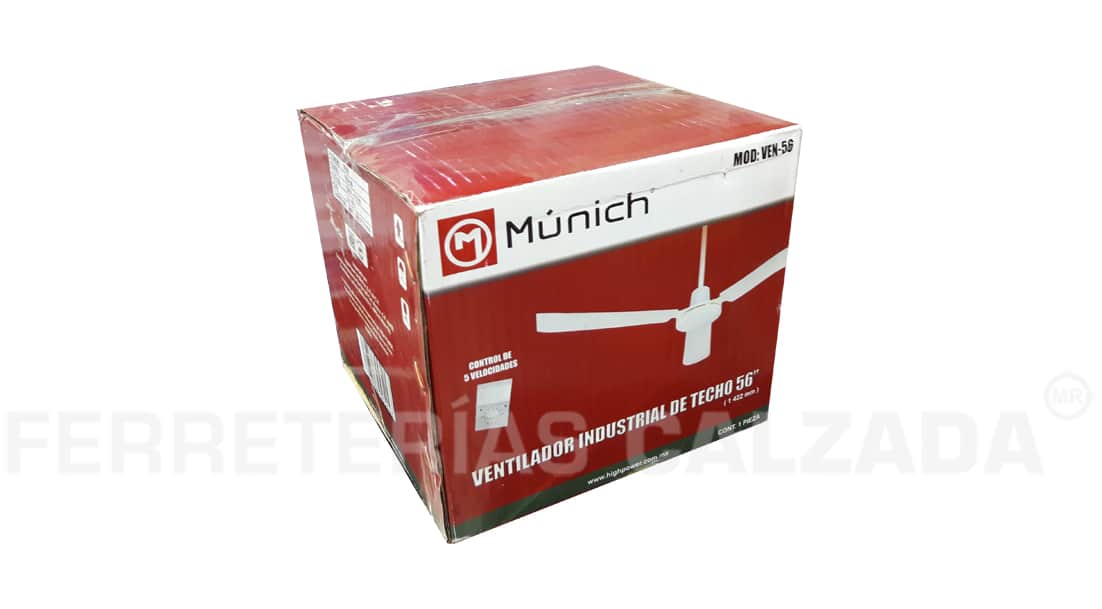 MUNVEN-56 - Ventilador Industrial De Techo 56 Munich VEN-56