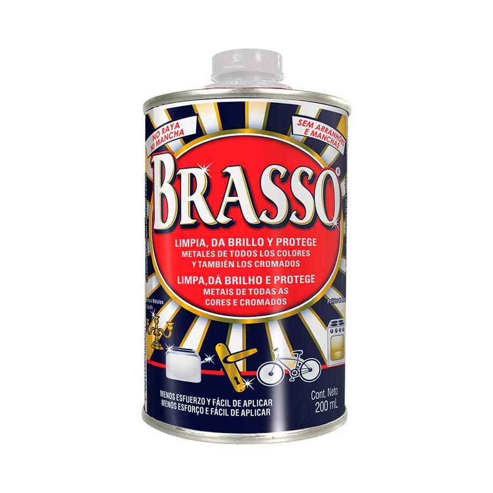 C1000043 - Brasso Liquido 200ML Limpia Metales - BRASSO