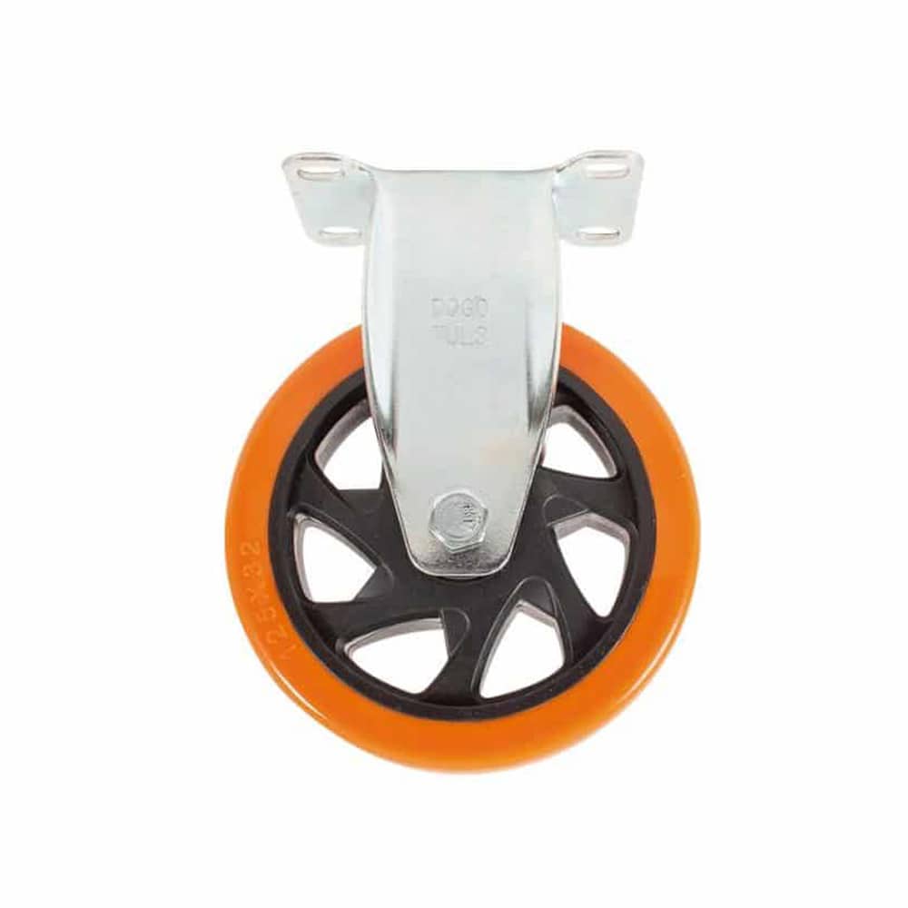 HC119316 - Rodaja Pvc Naranja Giratoria Con Placa 5 ZF5237 - DOGOTULS