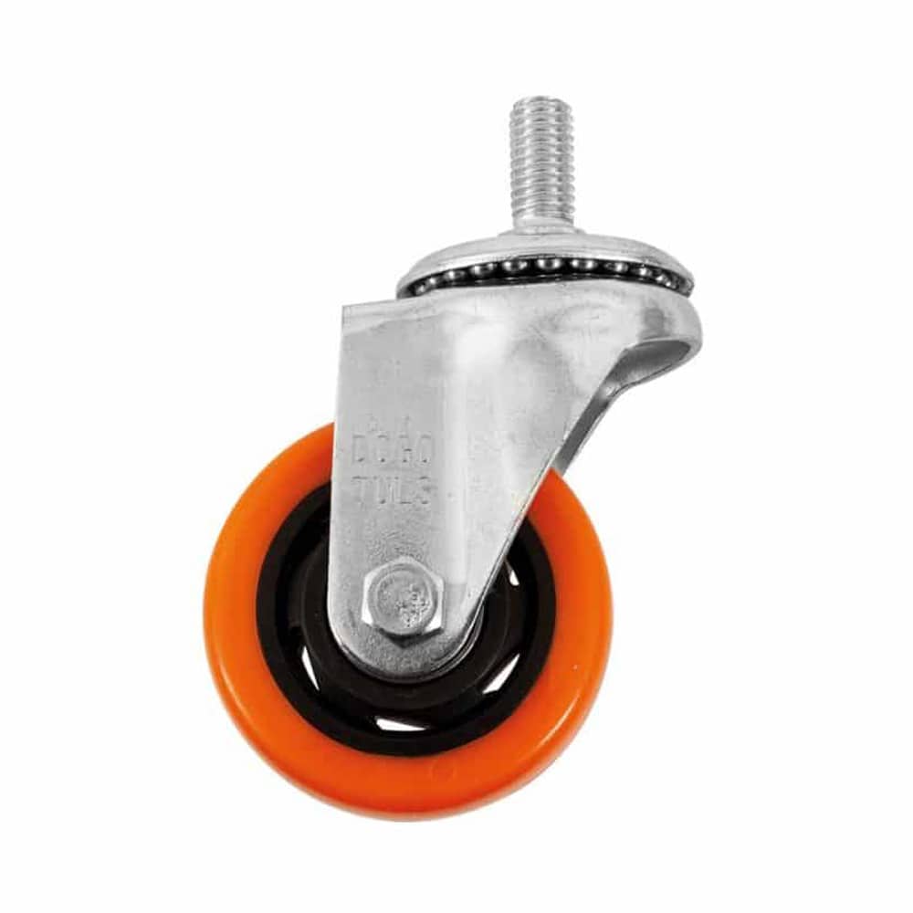 HC119318 - Rodaja De Pvc Naranja Giratoria 3 Con Espiga Roscada De 1/2 ZF5193 - DOGOTULS