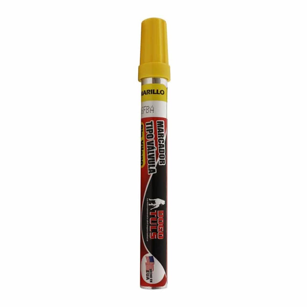 HC84360 - Marcador De Pintura Liquida Tipo Valvula Sin Xileno Color Amarillo UK2002