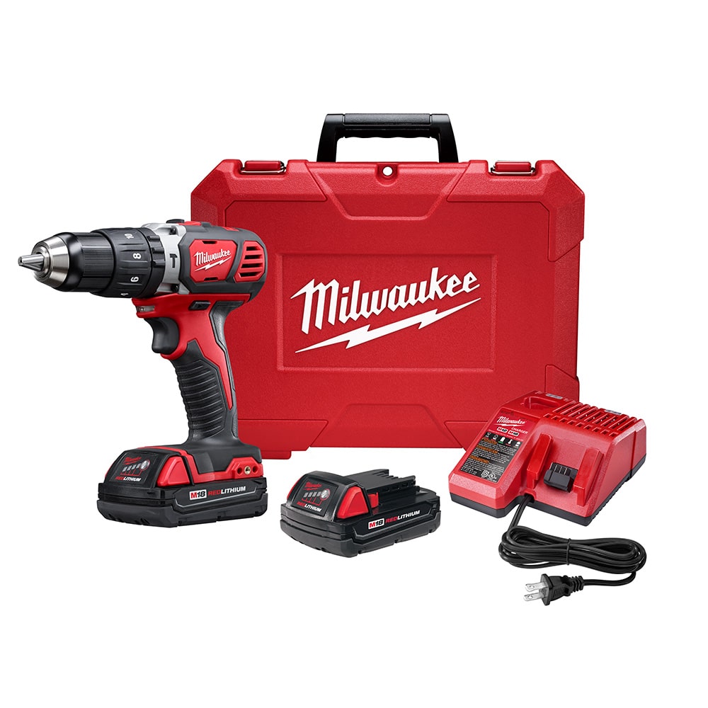 MIL2607-22CT - Kit De Taladro Percutor / Destornillador Compacto De 1/2 M18™ Milwaukee 2607-22Ct - MILWAUKEE