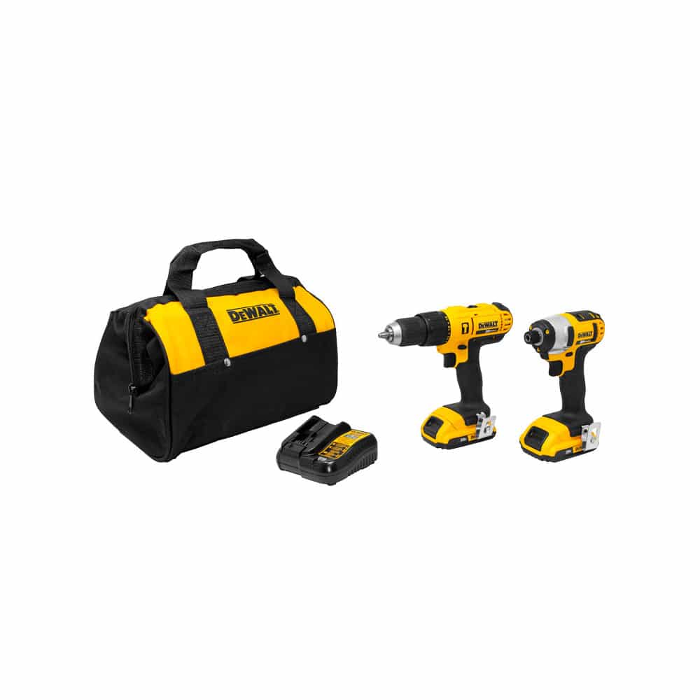 HC101627 - Combo Rotomartillo + Llave Impacto + 2 Baterías + Cargador 20V Dewalt