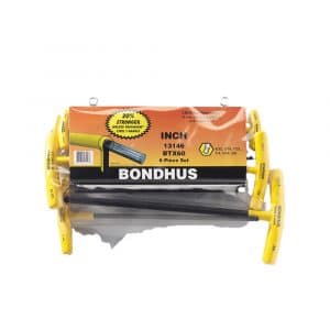 H010807 - Juego de Llaves Hexagonales Punta Bola Std TS/B 6 Piezas 5/32-3/8 13146 Bondhus