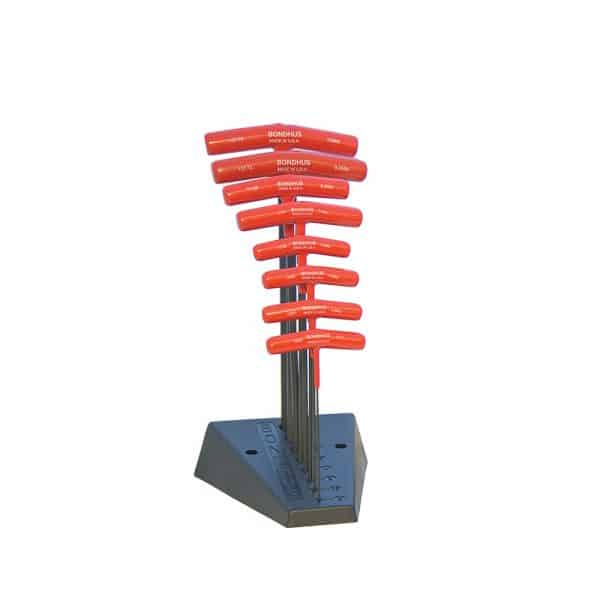 H010809 - Juego De 8 Llaves Hexagonales Bola Met T C/B 2-10Mm 13189 Bondhus